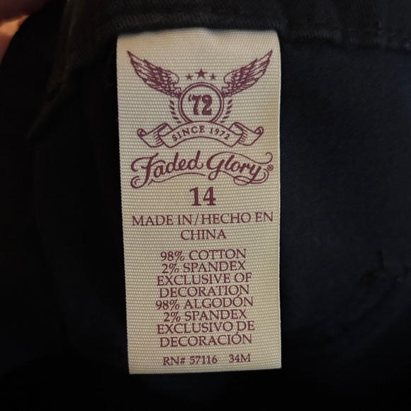 Faded Glory Women's Black Shorts - Picture 4 of 5